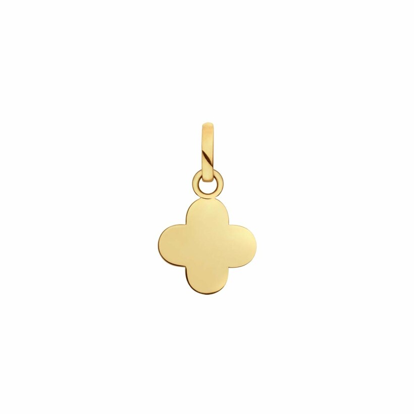 Arthus Bertrand Baby Clover cross pendant, yellow gold