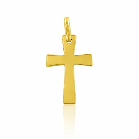 Arthus Bertrand Croix Evasée pendant 18 mm polished yellow gold