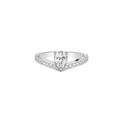 Solitaire Chaumet Joséphine Aigrette en platine et diamants