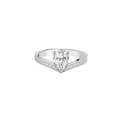 Solitaire Chaumet Joséphine Aigrette en platine et diamants