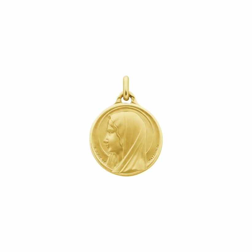 Médaille Augis Sancta Maria en or jaune, 21mm
