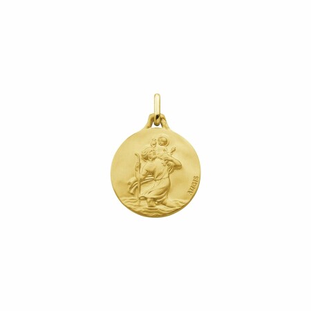 Médaille Augis St Christophe en or jaune, 18mm