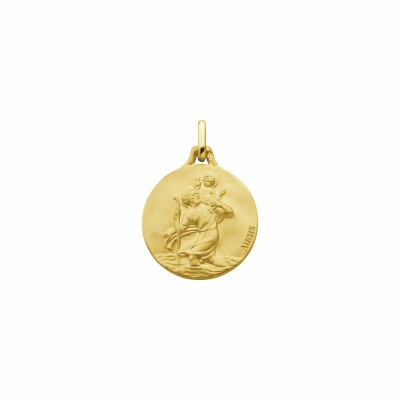 Médaille Augis St Christophe en or jaune, 16mm