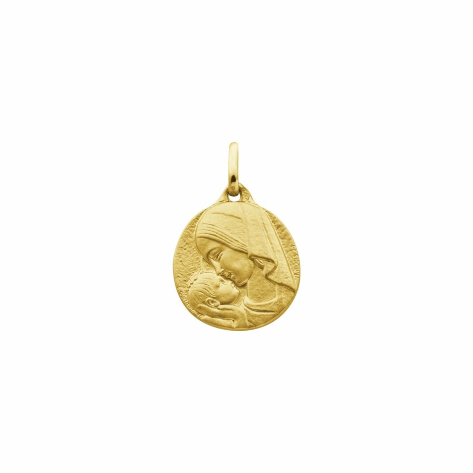 Médaille Augis Amour maternel en or jaune, 16mm