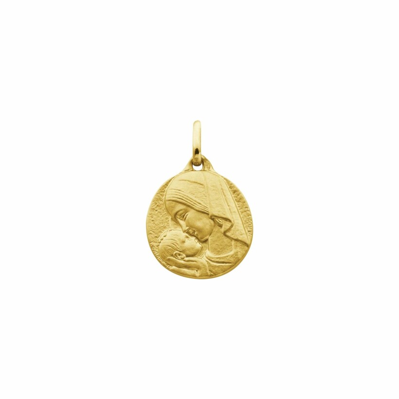 Médaille Augis Amour maternel en or jaune, 18mm