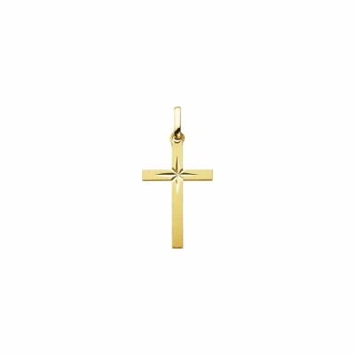 Médaille Augis Croix en or jaune, 20x13mm