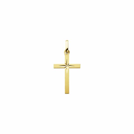 Médaille Augis Croix en or jaune, 20x13mm