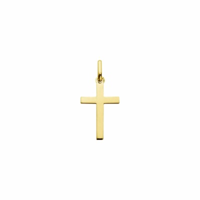 Médaille Augis Croix polie en or jaune, 16x11mm