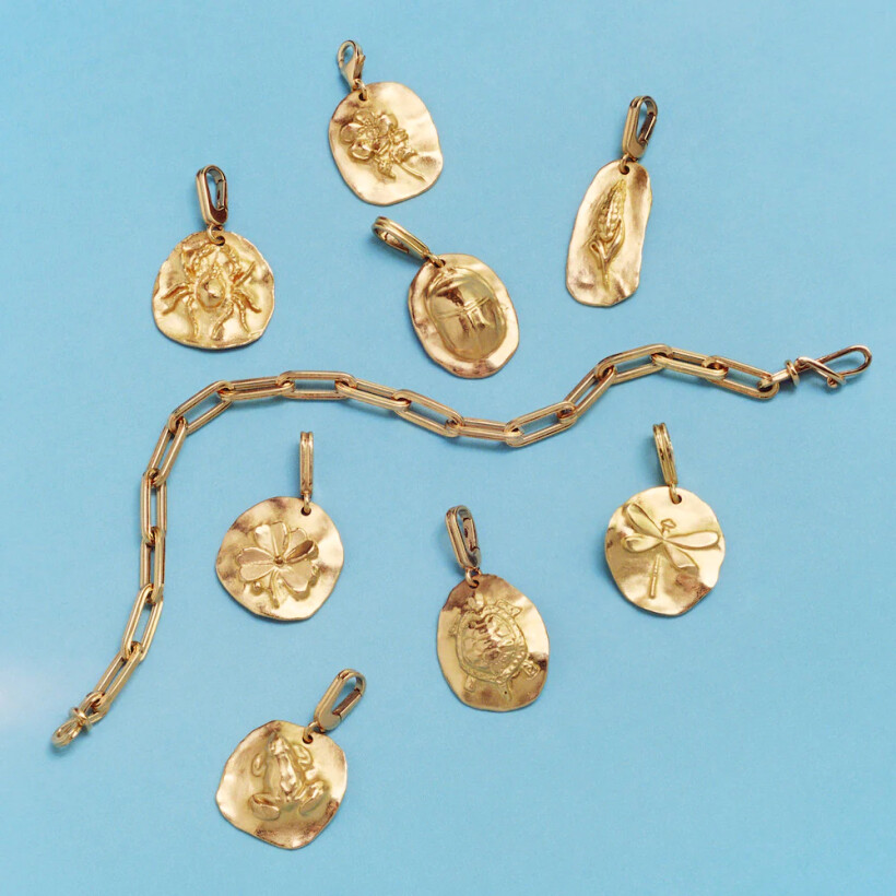 Médaille Mellerio Talismans Scarabée en or jaune