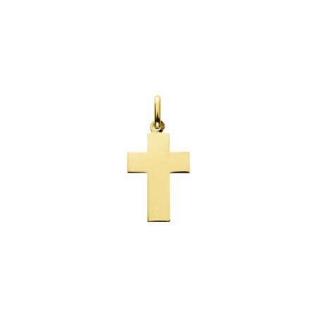 Médaille Augis Croix polie en or jaune, 16x11mm