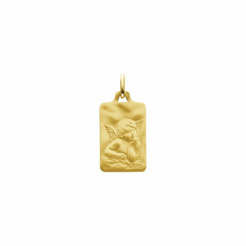 Médaille Augis Ange Raphaël en or jaune, 16mm