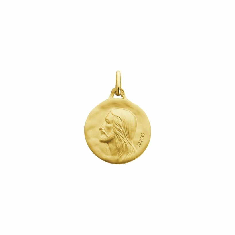 Médaille de baptême Augis Christ en or jaune, 18mm