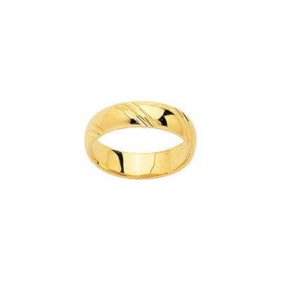Alliance Jasmin en or jaune, 5mm