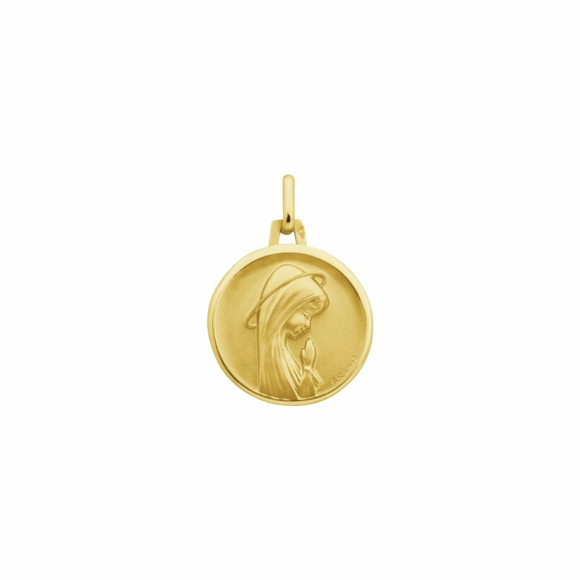 Médaille Augis Vierge auréolée en or jaune, 18mm