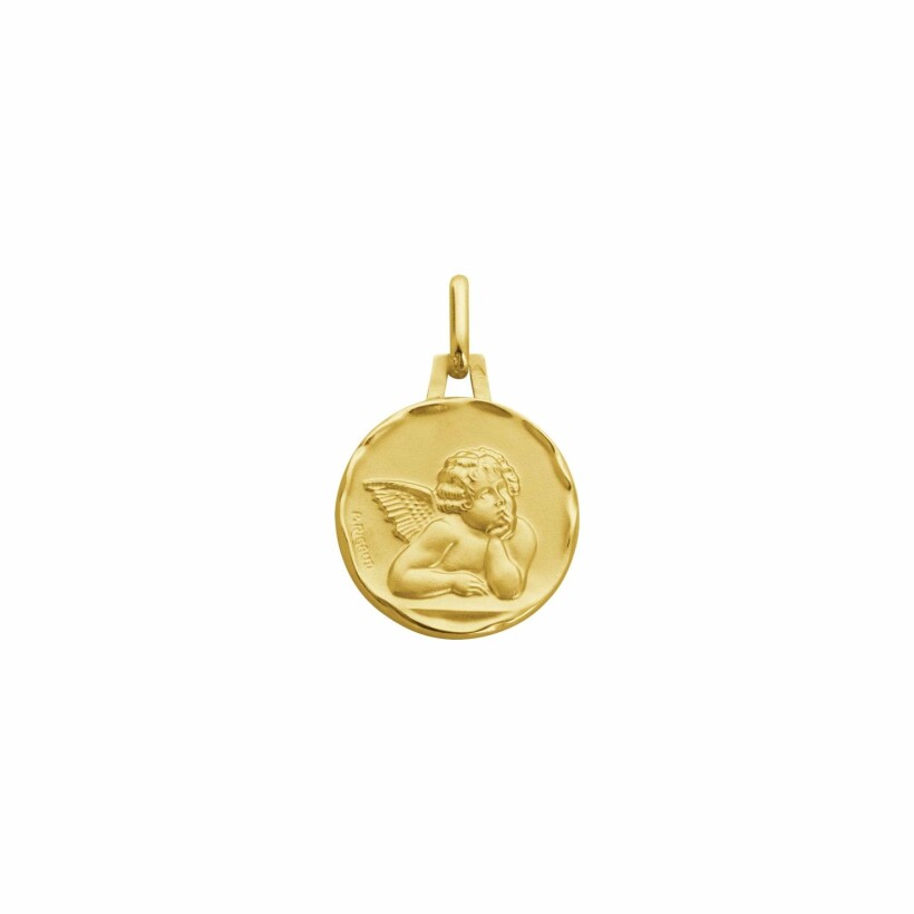 Médaille Augis Ange cachet en or jaune, 16mm