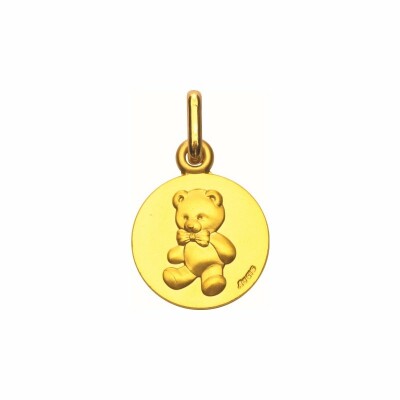 Médaille Augis Loupiots Ours en or jaune, 14mm