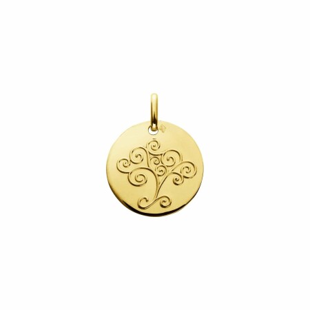 Médaille Augis Arbre de vie en or jaune, 16mm