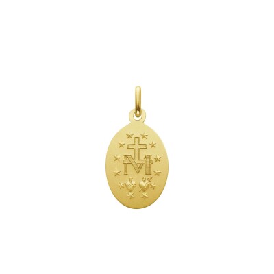 Médaille Augis Miraculeuse en or jaune, 9mm