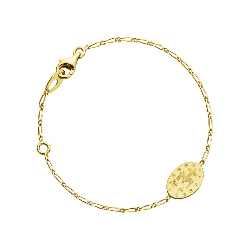 Bracelet Augis Miraculeuse en or jaune, 14cm