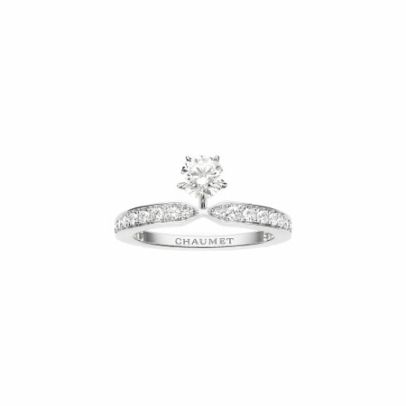 Solitaire Chaumet Joséphine Éclat d’Éternité en platine et diamants