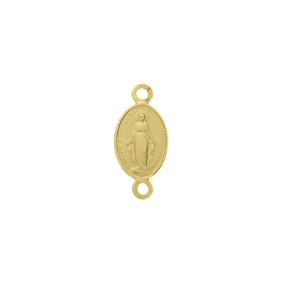 Médaille Augis Vierge miraculeuse en or jaune, 10mm