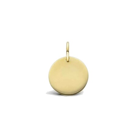 Pendentif Jeton Arthus Bertrand Lisse 10 mm Or jaune