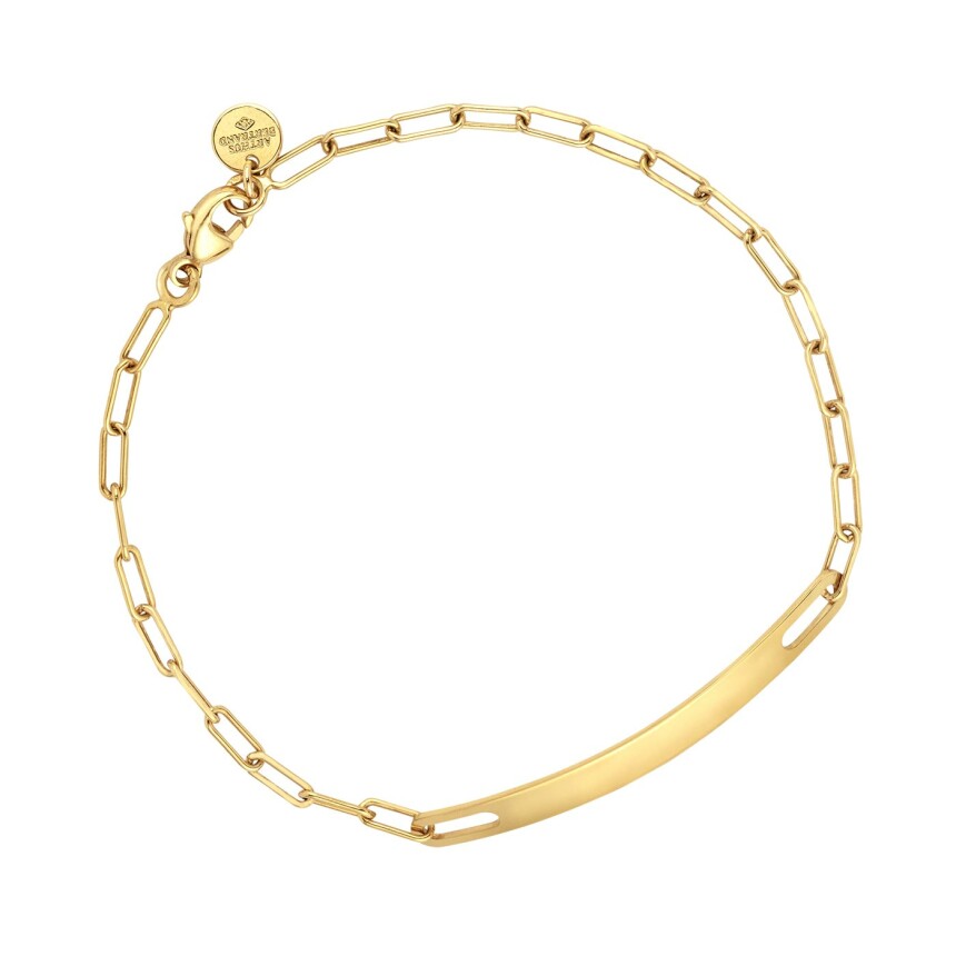 Arthus Bertrand Identity Twenty chain bracelet, 18cm, yellow gold