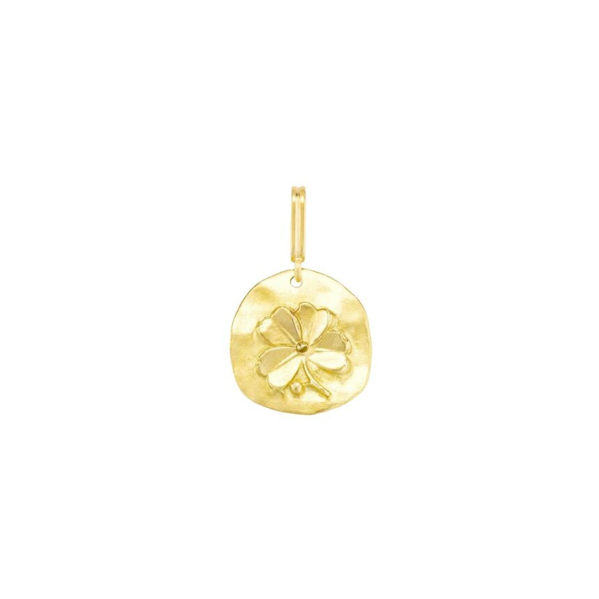 Mellerio Cabinet of Curiosities Medal Clover in yellow gold