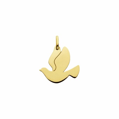 Pendentif Augis Colombe en or jaune, 18mm