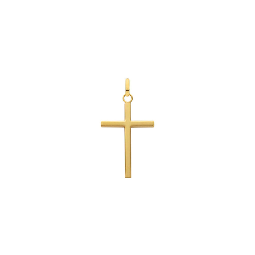 Arthus Bertrand Large Model cross pendant in polished yellow gold