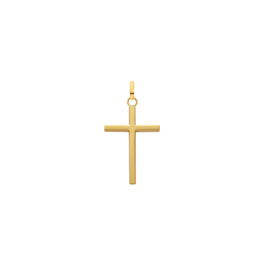 Pendentif croix Arthus Bertrand Grand Modèle en or jaune poli