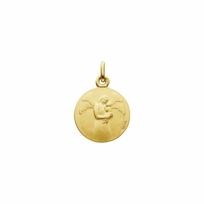 Médaille Augis Ange gardien bébé en or jaune, 16mm