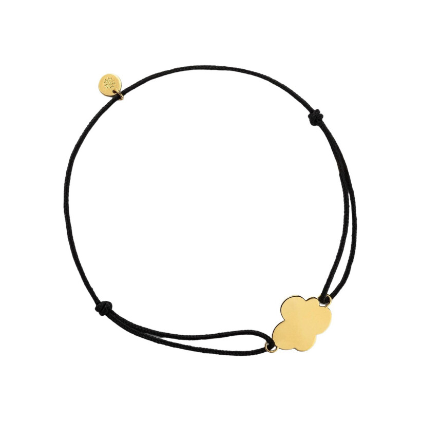 Arthus Bertrand chain bracelet, cloud link, polished yellow gold
