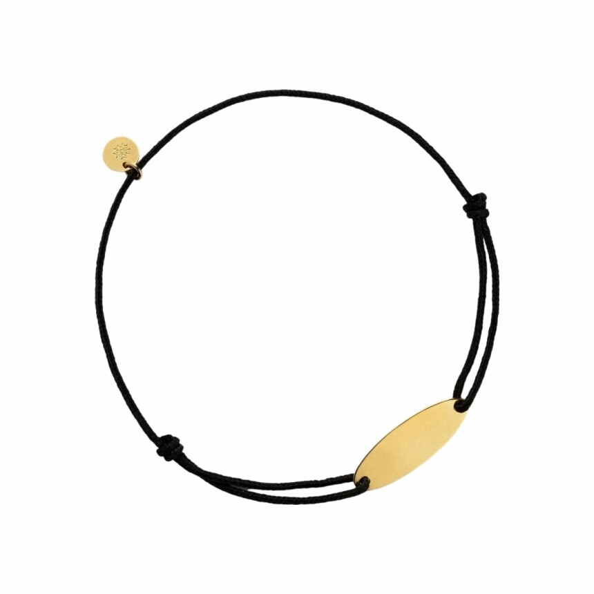 Arthus Bertrand cord bracelet, Calisson chain bracelet in yellow gold, 20mm