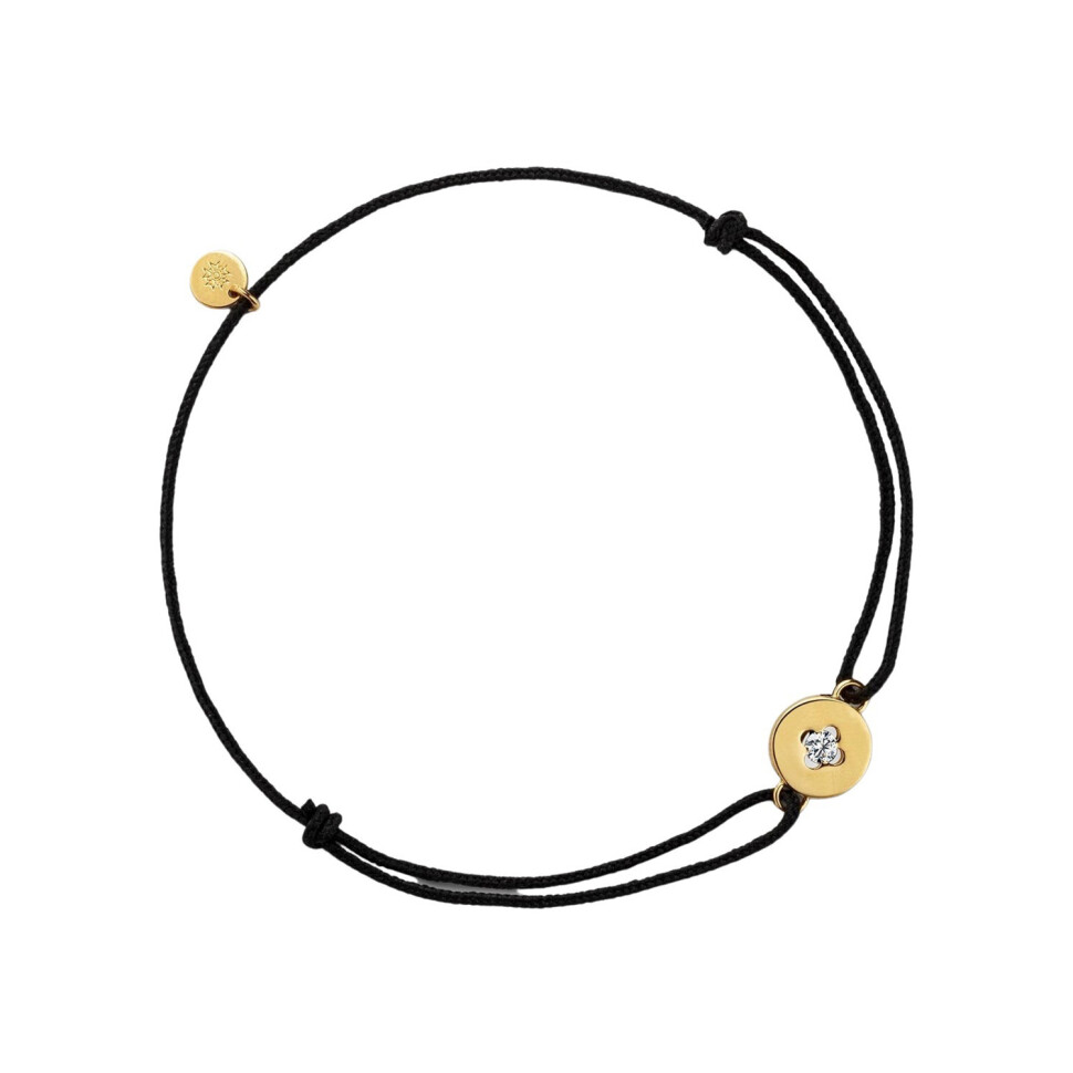 Royal Arthus Bertrand link bracelet, yellow gold and diamond