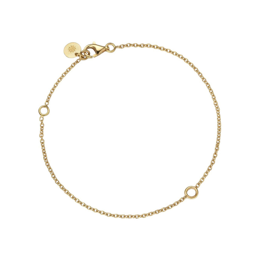 Arthus Bertrand round convict chain bracelet, polished yellow gold