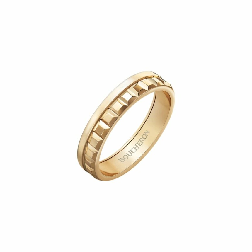 Boucheron Quatre Radiant Edition wedding ring, yellow gold