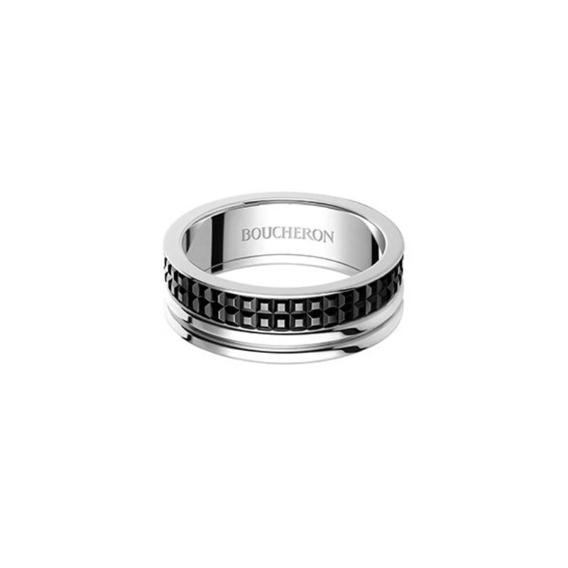 Boucheron Quatre Black Edition wedding ring, big model