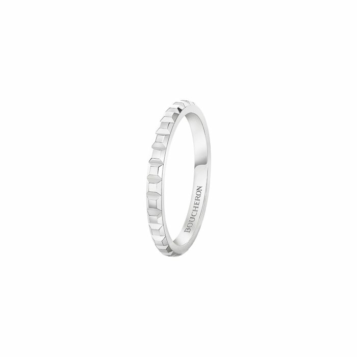 Boucheron Clou de Paris wedding ring, platinum