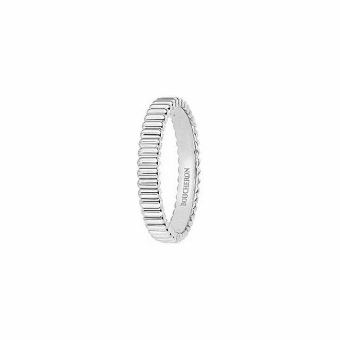 Boucheron Quatre Grosgrain wedding ring, white gold