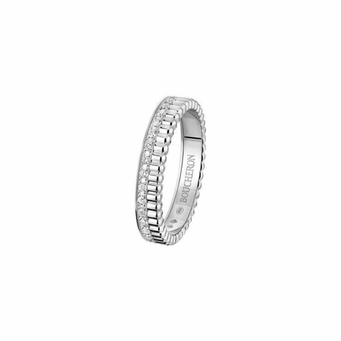 Boucheron Quatre Radiant Edition wedding ring, white gold and diamonds