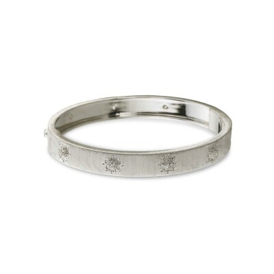 Bracelet Buccellati Macri en or blanc et diamant