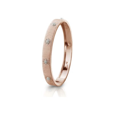 Bracelet Buccellati Macri en or rose, or blanc et diamant