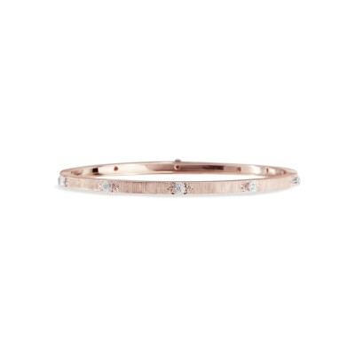 Bracelet Buccellati Macri en or rose, or blanc et diamant