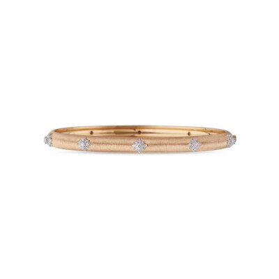 Bracelet Buccellati Macri en or rose, or blanc et diamant