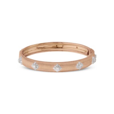 Bracelet Buccellati Macri en or rose, or blanc et diamant