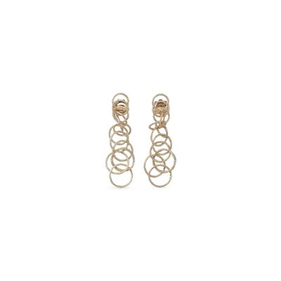 Boucles d'oreilles Buccellati Hawaii en or rose