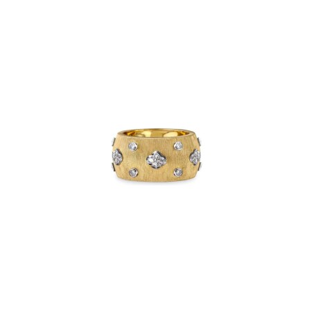 Bague Buccellati Eternelle Macri Ab en or jaune, or blanc et diamants