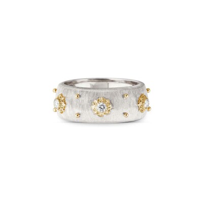 Alliance Buccellati Macri en or blanc, or jaune et diamant