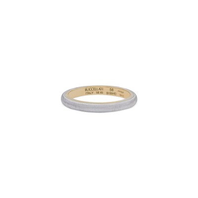Alliance Buccellati en or blanc, or jaune